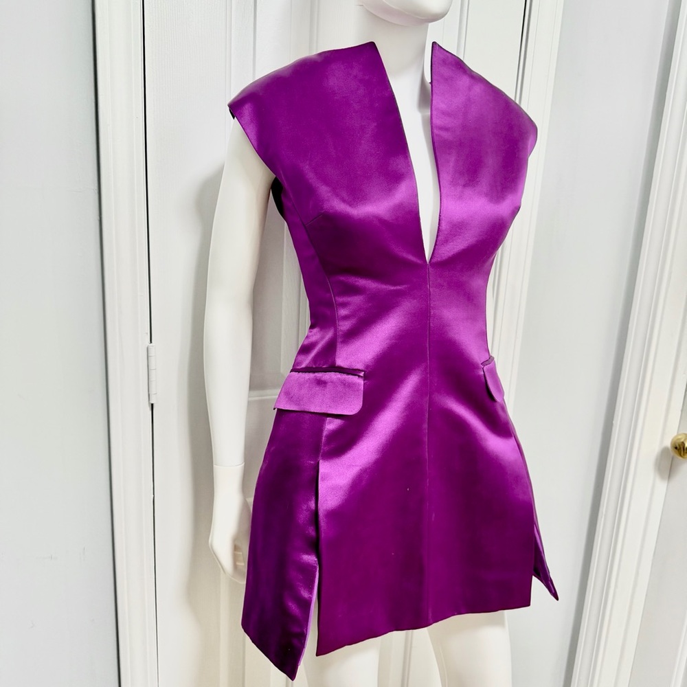 Alexander McQueen Spring / Summer 2008 La Dame Bleue Runway Silk Mini Dress